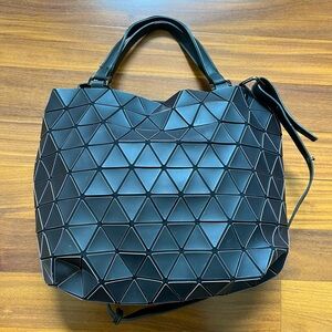 Geometric Issey Miyake Bao Bao Crystal Matte Tote Bag
